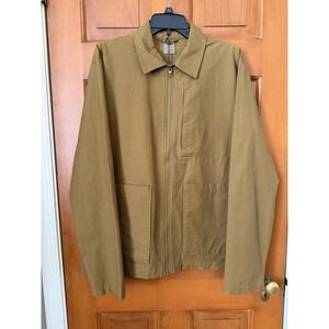 Men's VRST Chore Jacket Limitless Canvas Brown Spice UPF 50+ Size Large NWT